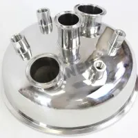 Tri-clamp puslodes vāks